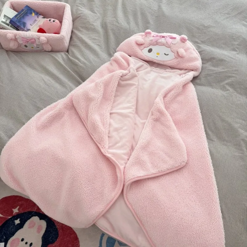 

Японский милый мультфильм «Мое сладкое пианино», коралловый флис, леничий плащ, шаль, одеяло, студенческое офисное одеяло для сна, кондиционер, подарок