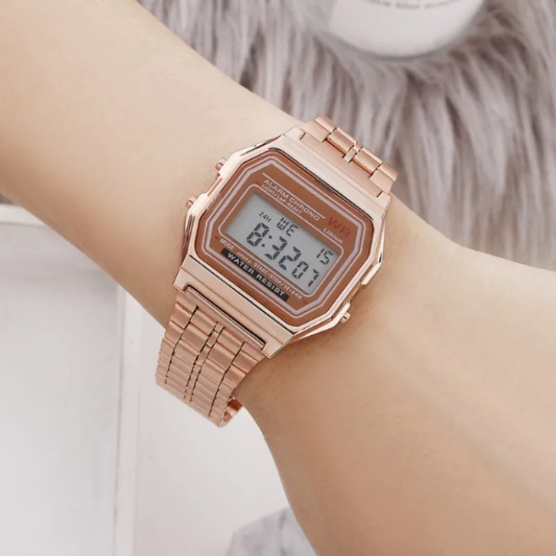 Luxury F91W Digital LED Watch for Multifunction Alarm Electronic Clock Waterproof Simple Men Women Stopwatch LED Watches Clocks