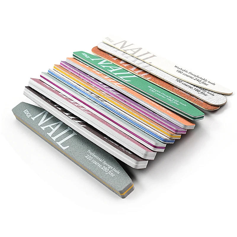 6/12Pcs Nail Files Set Professional Nail Files Pedicure Manicure Tools 100/150/180/220/240/280/1000/4000 Grit Nails Accessories