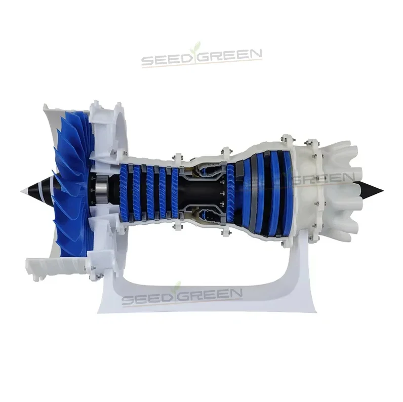 For Bambu Lab Aircraft Engine MH006 / LED Light/Marble Track/Three-axis Tourbillon 3D Print Parts Model Kit 3D Printer Parts