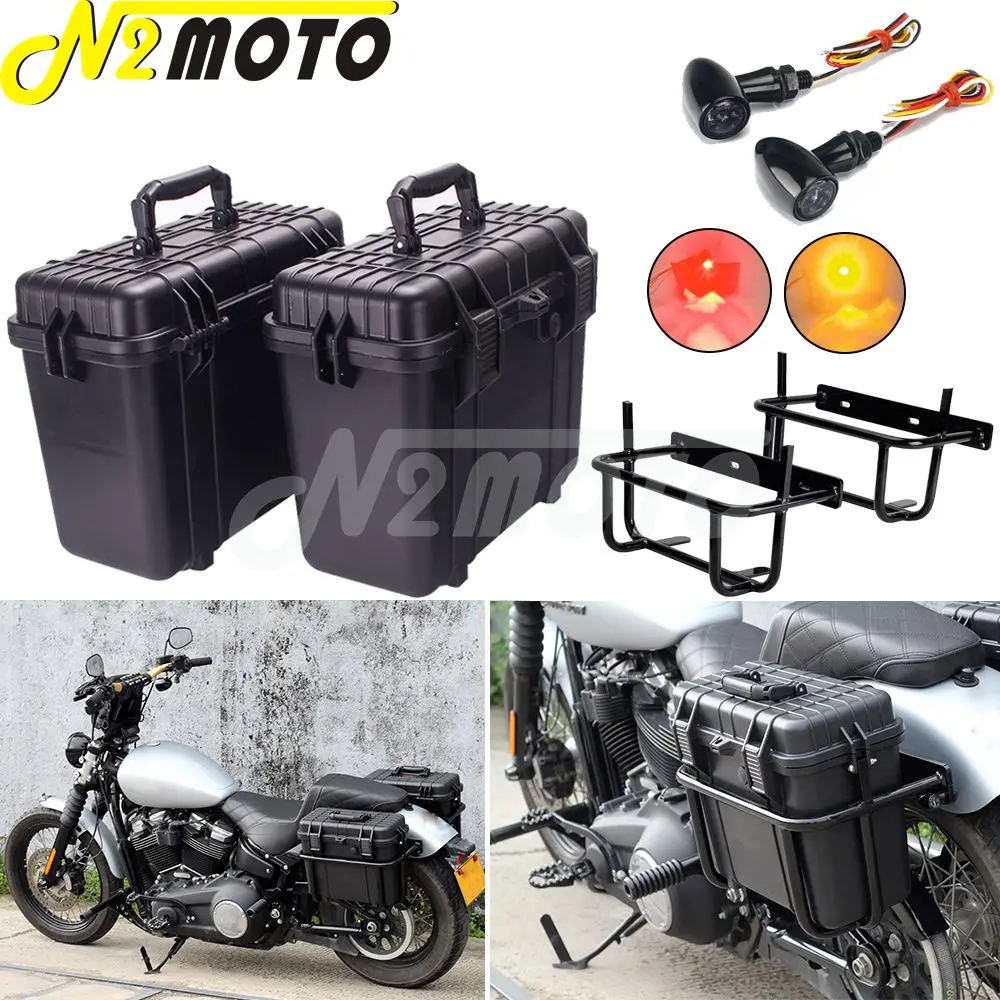 For Harley M8 Softail Breakout Motorcycle Tools Case Saddlebag Luggage Box Fat Boy Bob Low Rider Slim Street Bob FXBB 2018-2022