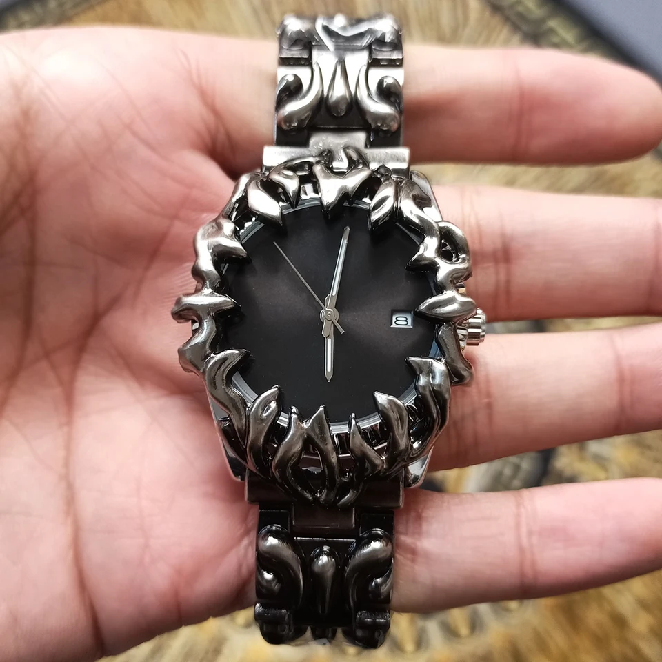 Classic Retro Claw Alabaster Style Y2K Watches for Men European