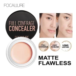 FOCALLURE Makeup Concelaer Full Coverage Waterproof Concealer Cream Oil-control Face Base Foundation Moisturizing Cosmetics