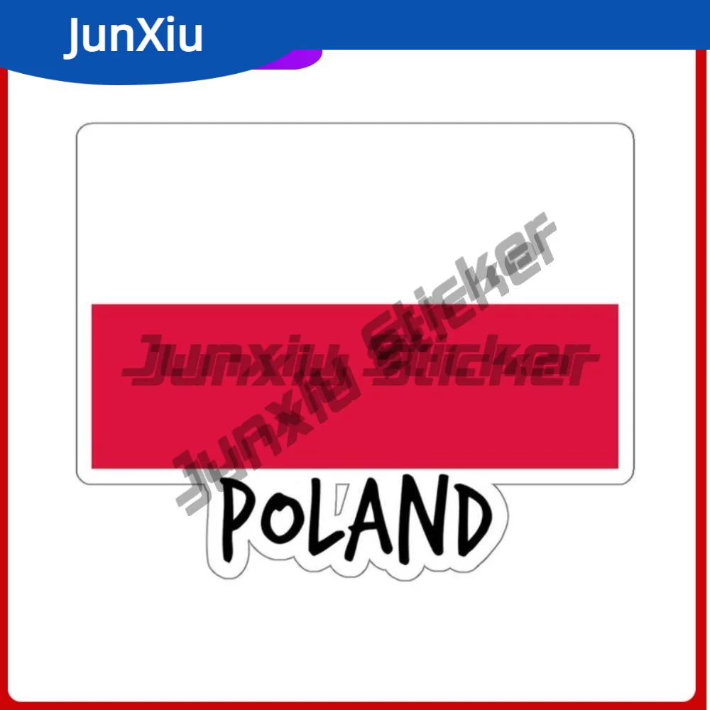 

Poland Flag Sticker Stickers Polish Europe Travel Decal Exterior Accessories Camper Bodywork Laptop Phone Guitar Laptop Custom