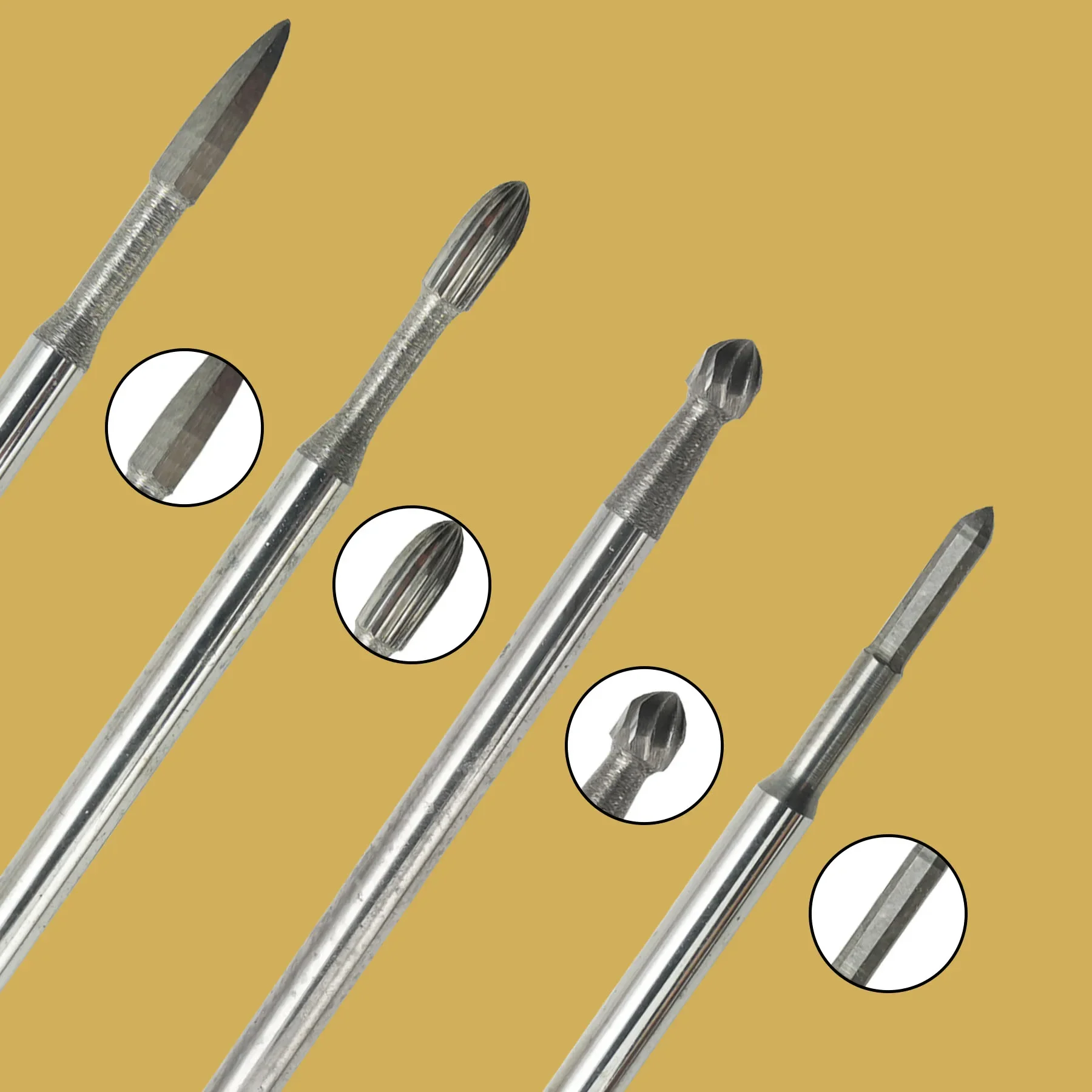 1Pc Tungsten Carbide Cutter Kit Dental HP Carbide Burs for Remove and Polishing Dentistry Materials Manicure Tool 3/32 Inch