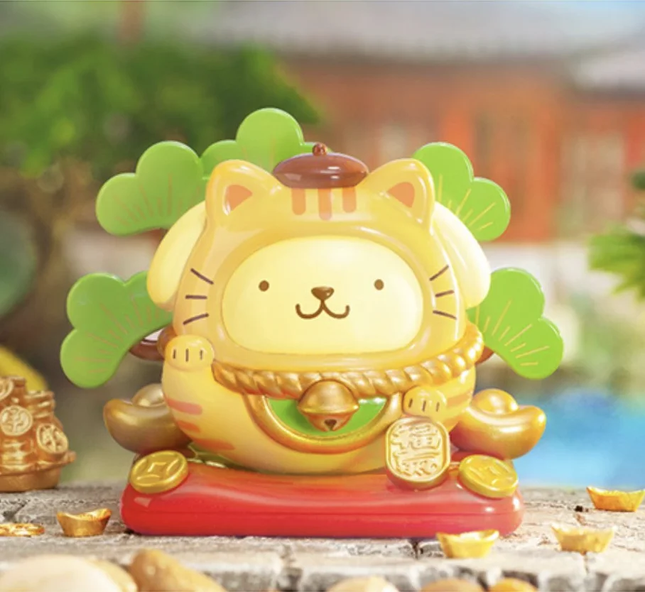 Lucky Cat Tumbler Series Anime Figures Toys Keroppi PomPomPurin