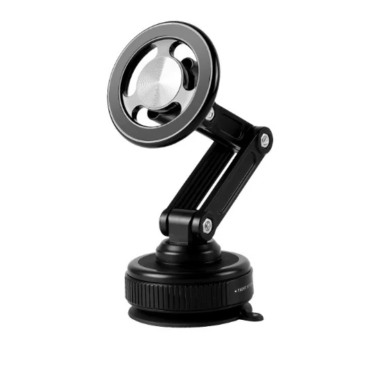 Suporte Magnético Universal para Celular com Ventosa Dobrável 360° °   Suporte Rotativo Ideal para Quarto, Banheiro e Painel de Vidro