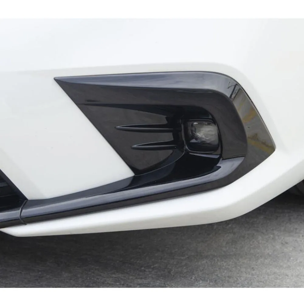 Mặt Trận Sương Mù Đèn Bao Viền Nhựa ABS Kiểu Dáng Xe Phụ Kiện Lông Mày Trang Trí Cho Xe Honda Civic 11th Gen 2022 2023 2024