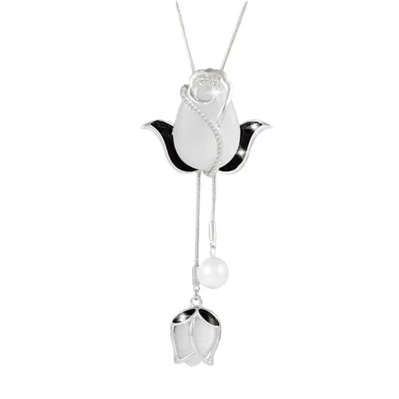 Long Sweater Chain Nelace Women's Luxury Versatile Tassel Pendant Autumn Winter Faion Accory Alloy Material Decorative...