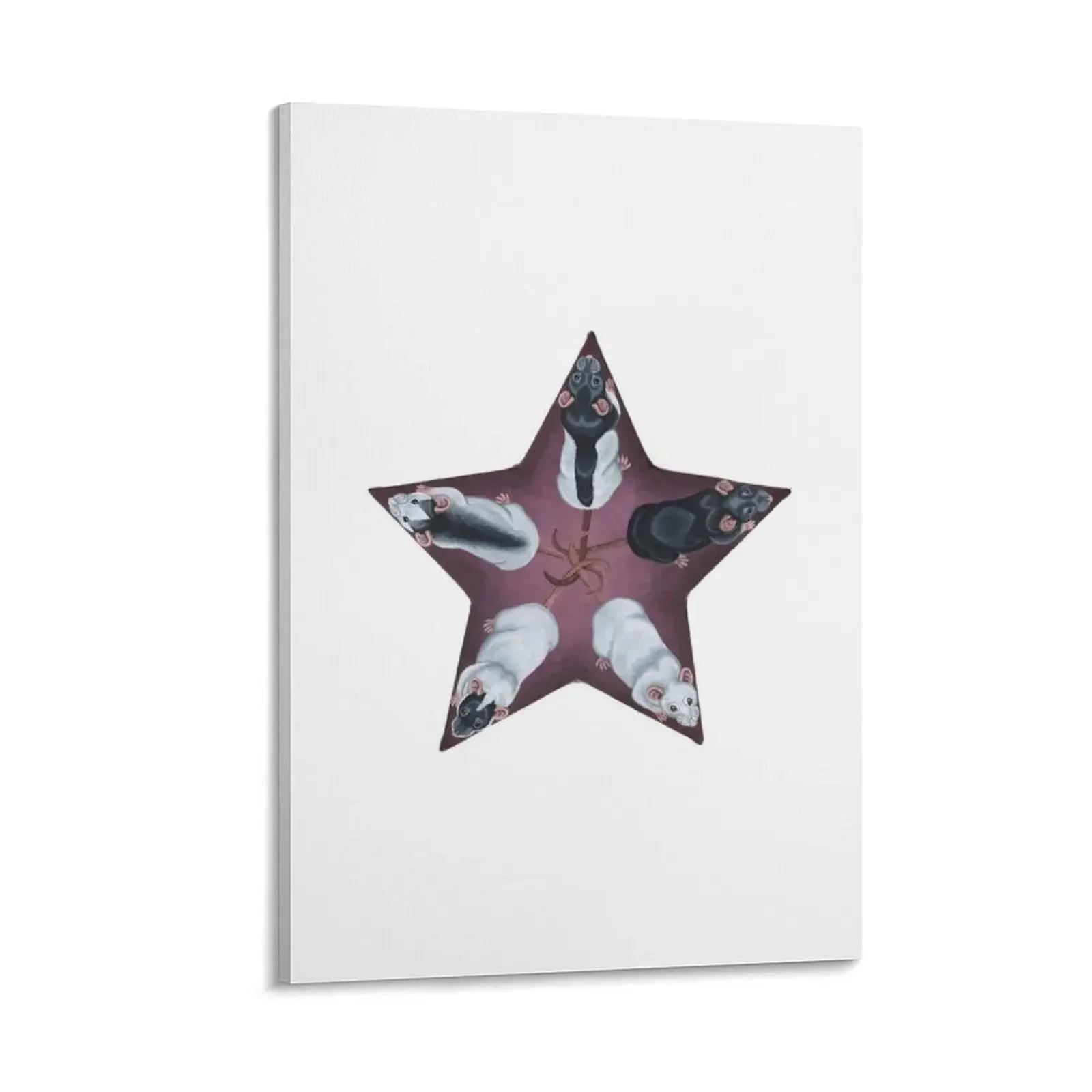 

Rat Star - Rat King Canvas Painting home decorations and organization room decoration accessories japanese room decor