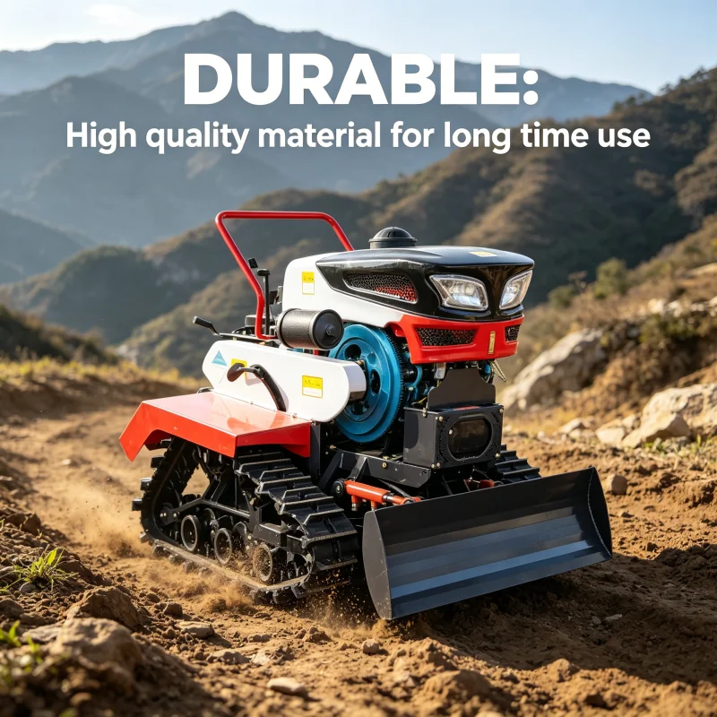 

Diesel 25HP 35HP Crawler Rotary Tiller For Small Farm High Efficiency Orchard Cultivator Heavy Duty Ditching Wholesale Factory