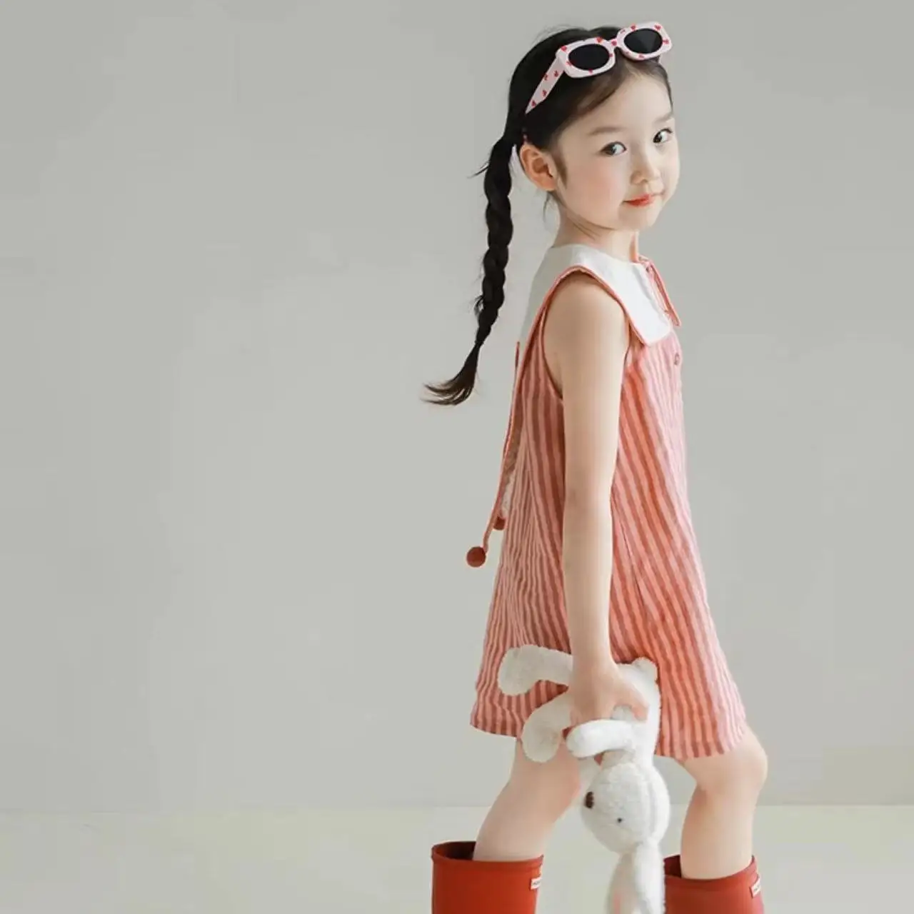 2026-cute-ball-collar-cotton-linen-baby-girls-striped-summer-dress-kids-children-birthday-princess-dresses-vestidos-clothes