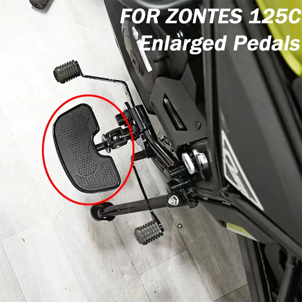 Motorcycle Front Rear Wide Foot Rider Driver Foot Rest Floorboards Enlarge and widen For ZONTES 125C C125 125 C