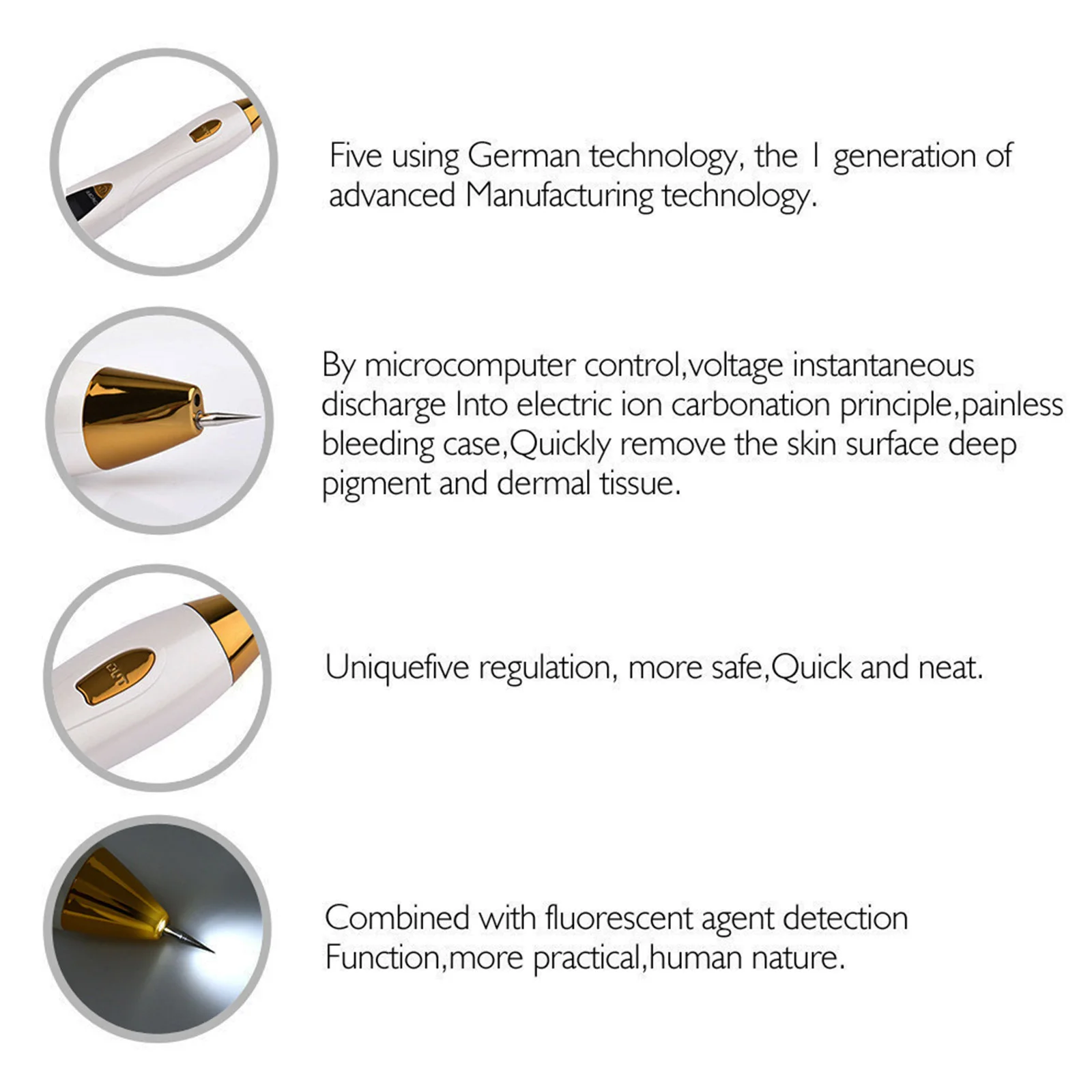 9 Levels Skin Tag Remover Pens with LED Display Professional Mole Wart Removal Tool Multi-Purpose Women Skin Care Tool