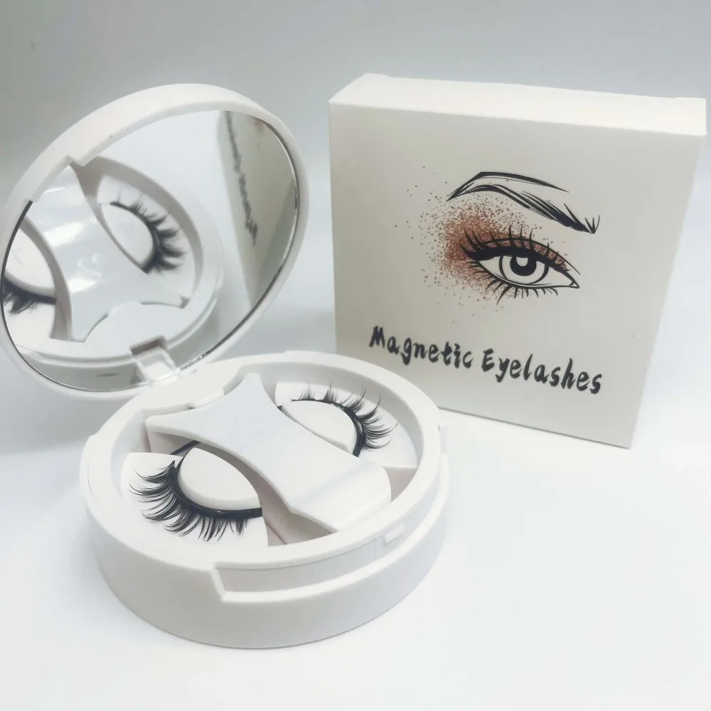 Trucco per ciglia finte magnetiche Cat Eye con ciglia magnetiche a specchio con clip Ciglia finte soffici e a lunga durata senza colla
