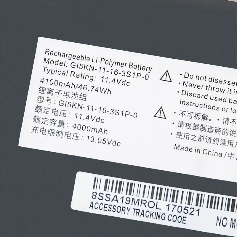 GI5KN GI5KN-11-16-3S1P-0 GI5KN-00-13-3S1P-0 GI5CN-00-133S1P-0 Battery for Z7M-i7 R0 Z7M-SL7 D2 Z7M-i78172 D1 KP7GT Z7MD2