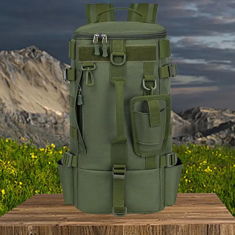 Angeln Rucksack Tackle Rucksack Mit Rutenhalter Wasserdicht Survival Pack Köder Lagerung Wandern Daypack Für Camping Wochenenden Kajak