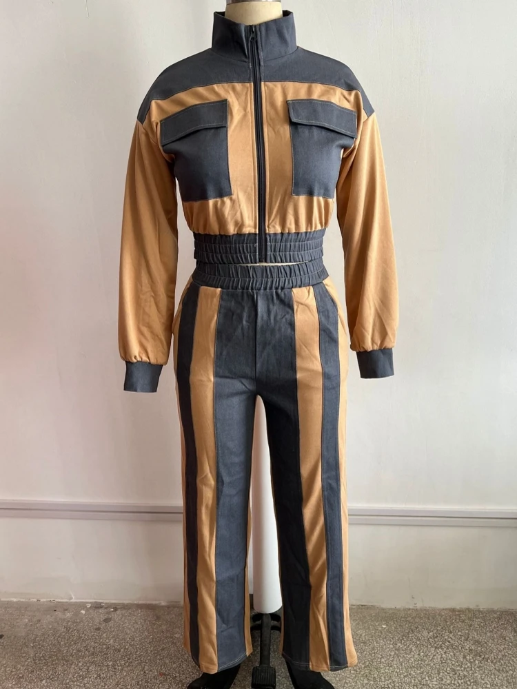 

Комплекты из 2 предметов, женские сексуальные брюки для йоги с высокой талией, спортивные модные женские топы с длинными рукавами и брюки, одинаковый наряд 2026