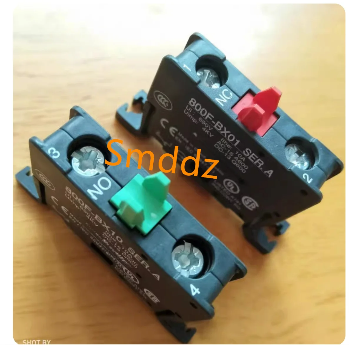 5 pieces, 800F-X10 normally open contact AB, 800F series button switch normally closed 800F-X01