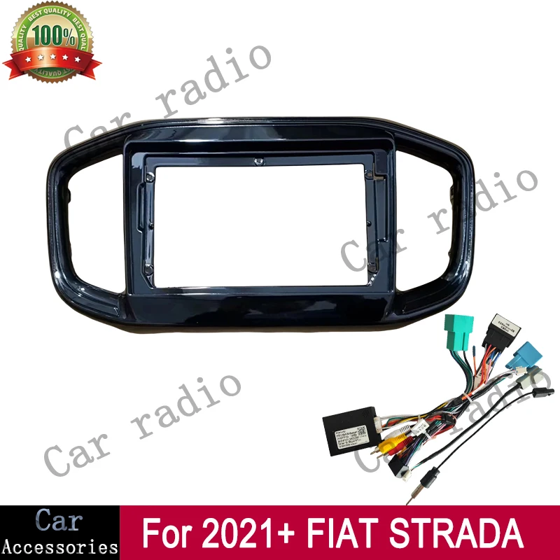 For FIAT Strada 2020+ 9 Inch Car Radio Stereo Head Unit 2 Din GPS MP5 Android Player Navigation Install Fascia Dash Frame