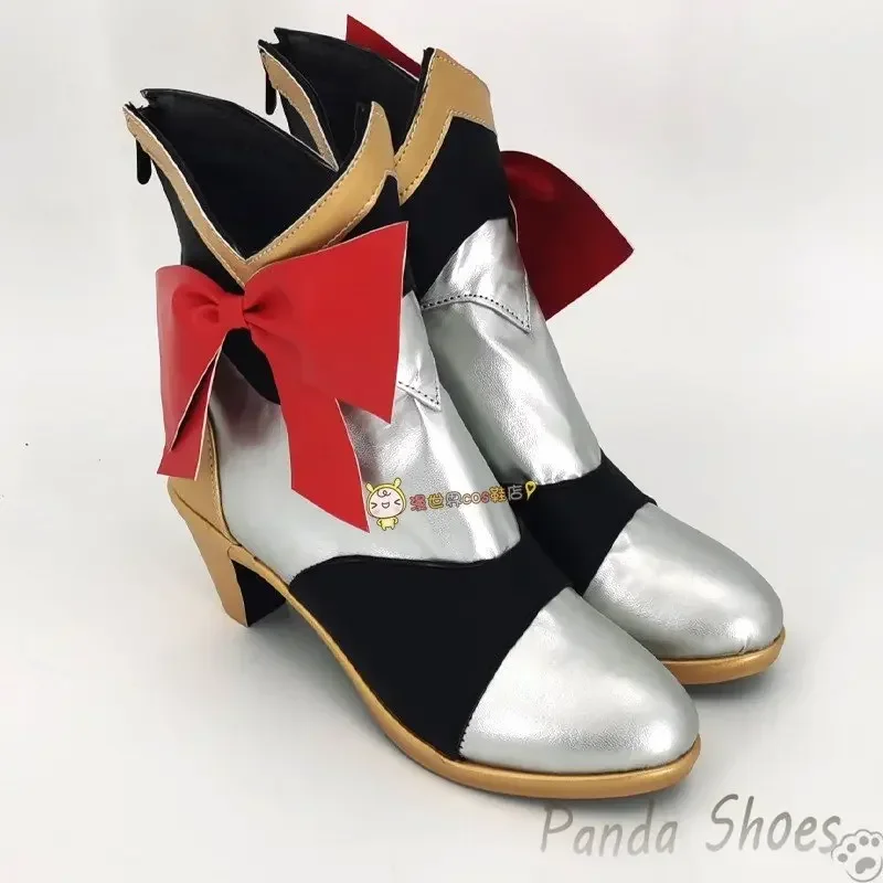 Genshinimpact noelle cosplay sapatos quadrinhos anime jogo cos botas longas noelle cosplay traje prop sapatos para con festa de halloween