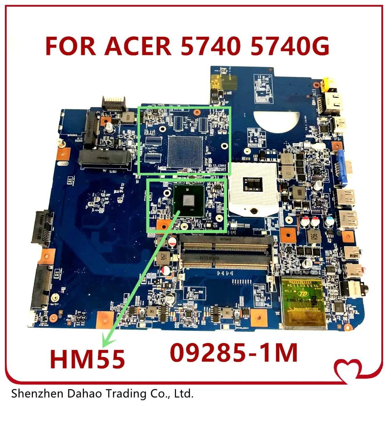 For Acer Aspire 5740 5740G 09285-1M Motherboard M48.4GD01.01M JV50-CP MB 100% work