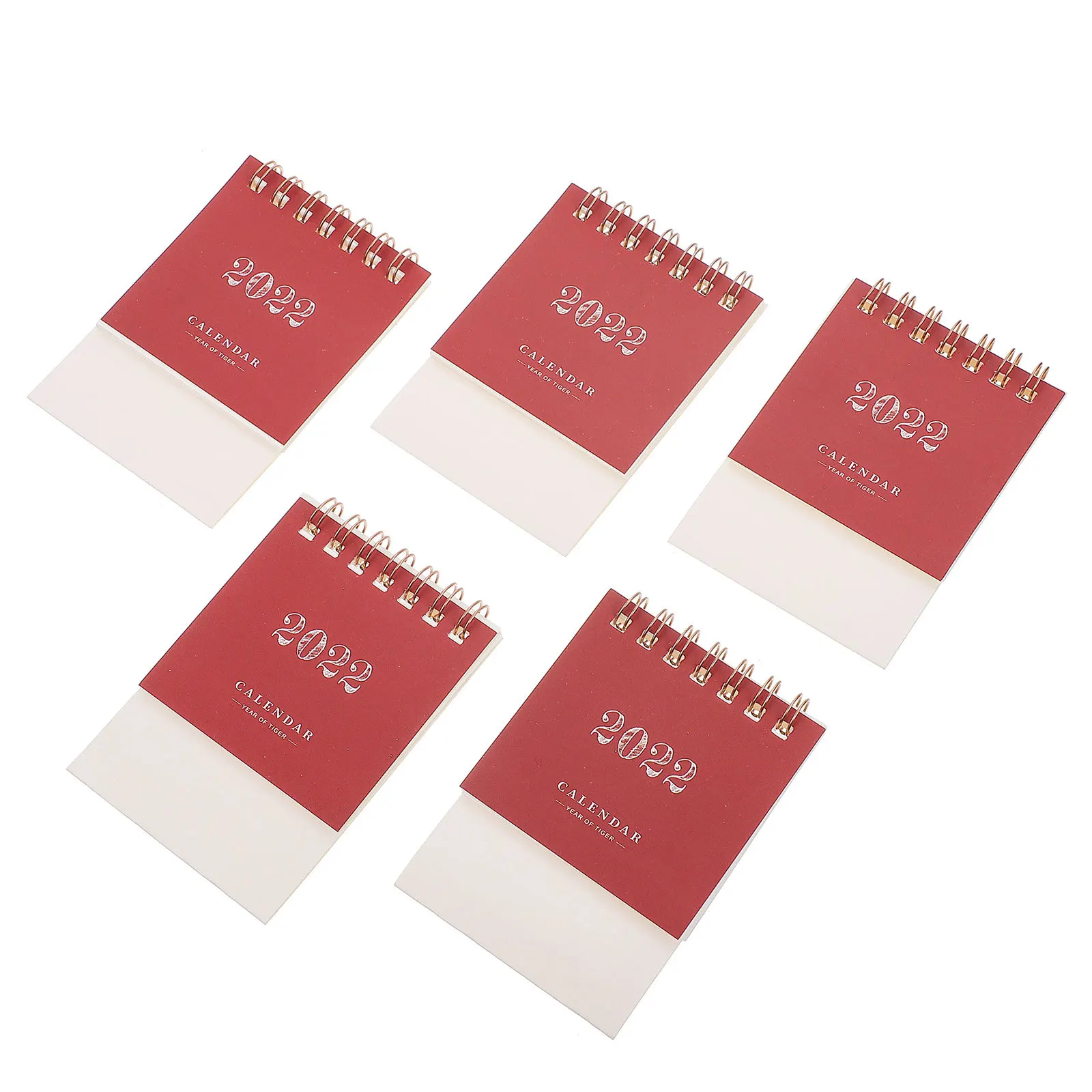 

5Pcs 2022 Desktop Calendar Paper Mini Table Calendar Foldable Desk Memo Planner Home Office Meeting Room Desk Memo