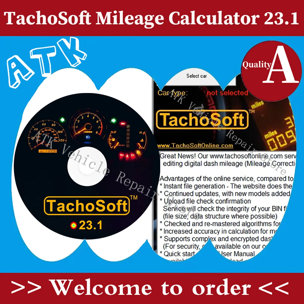 ECU programmers Adjust mileage TachoSoft Mileage Calculator 23.1 reduces mileage /or controls mileage supporting pre 2011 models