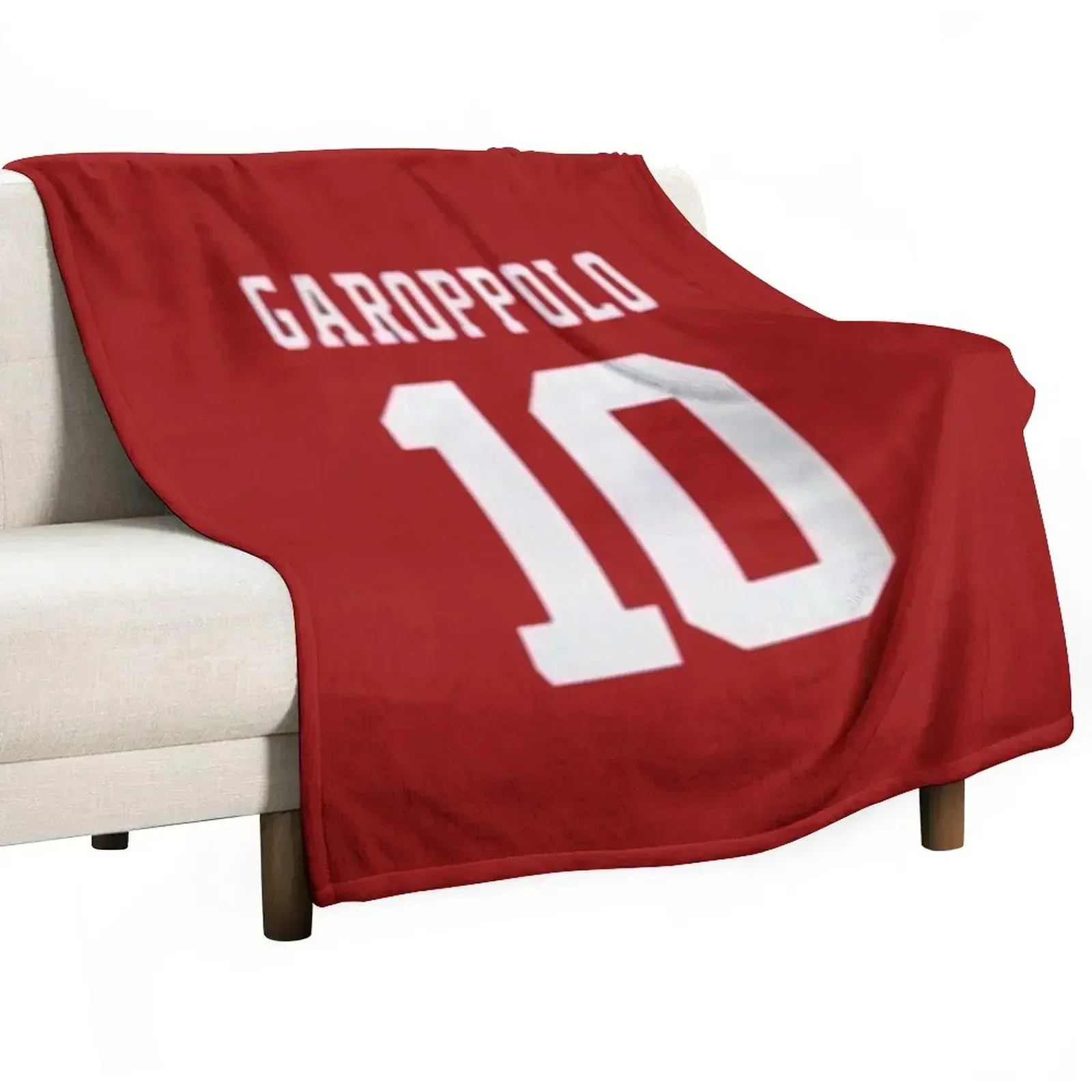 Manta suave de felpa de Jimmy Garoppolo como regalo de inauguración de casa