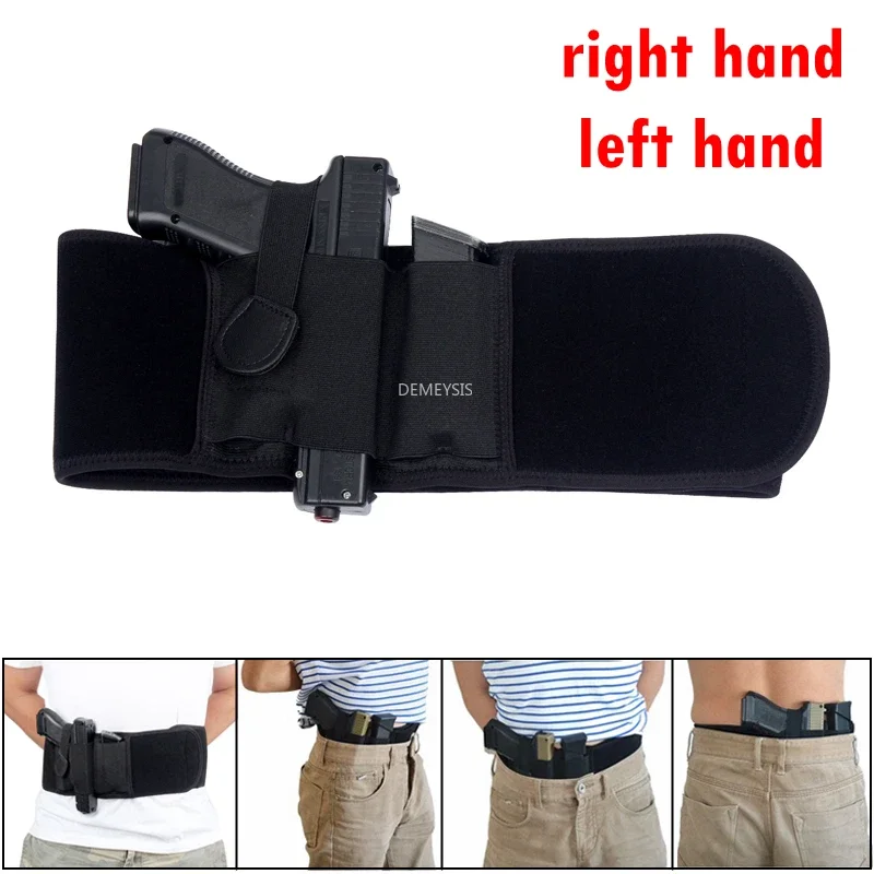 

Tactical Belly Band Holster Concealed Carry Pistol Airsoft Right Left Hand Belt Holster for Glock Sig Sauer Beretta Walther