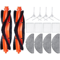 ABZC-For Xiaomi S20 Robot Vacuum Cleaner Main Side Brush Hepa Filter Mop Cloth Replacement Parts