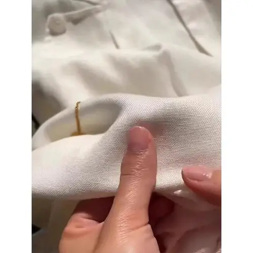 Imagen 2 del producto Pantalones de verano de estilo coreano, versátiles, de cintura alta, adelgazantes, que cubren la cadera, diseño de nicho recto, pantalones de pierna ancha de estilo informal