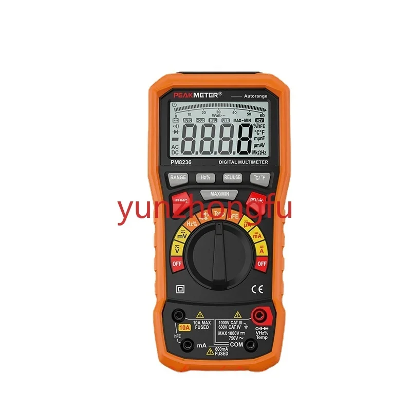 Pm8236 High Precision Multimeter Automatic Range Voltage Current Capacitance Resistance Frequency Temperature USB Bluetooth