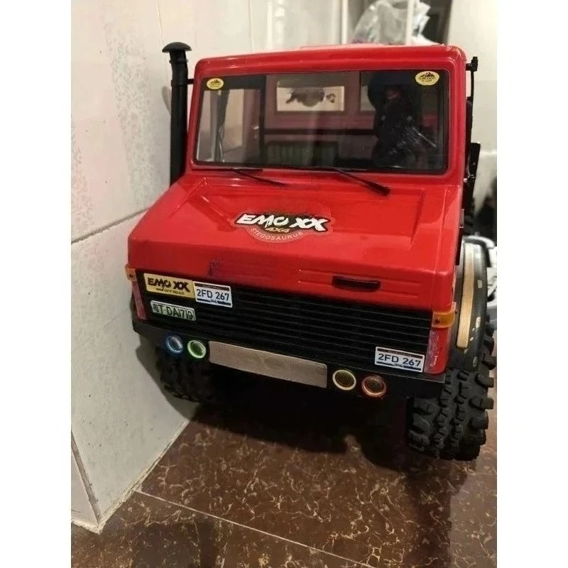 For CROSSRC EMO XX XXL 1/6 Scale RC Crawler Front Bumper Lights  Modification Upgrade Kit  Integrated Aluminum Base Plate