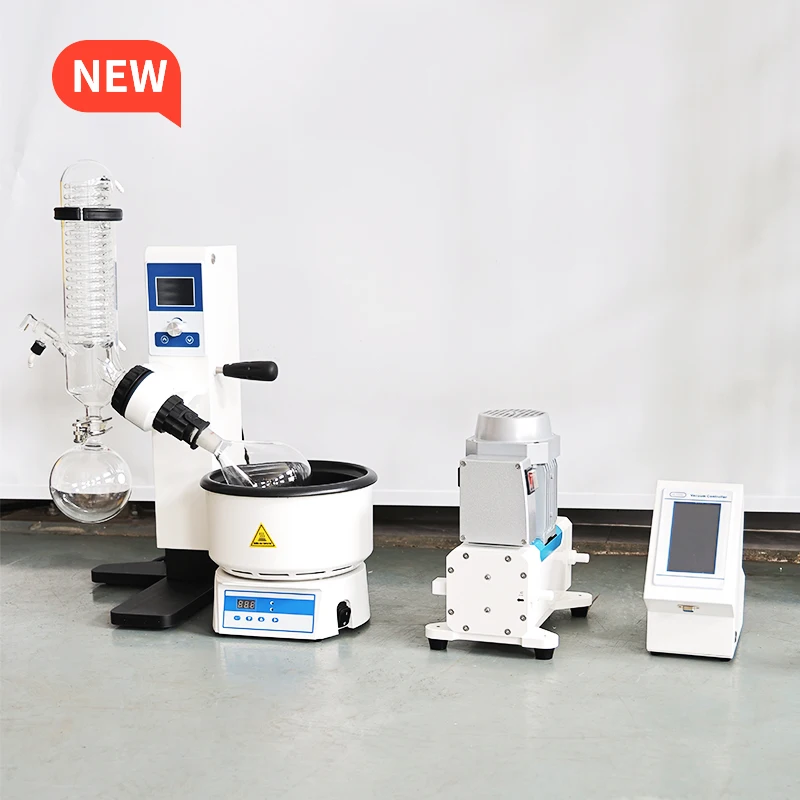 Digital Laboratory Rotary Evaporator with Heating Bath and Circulating Chiller