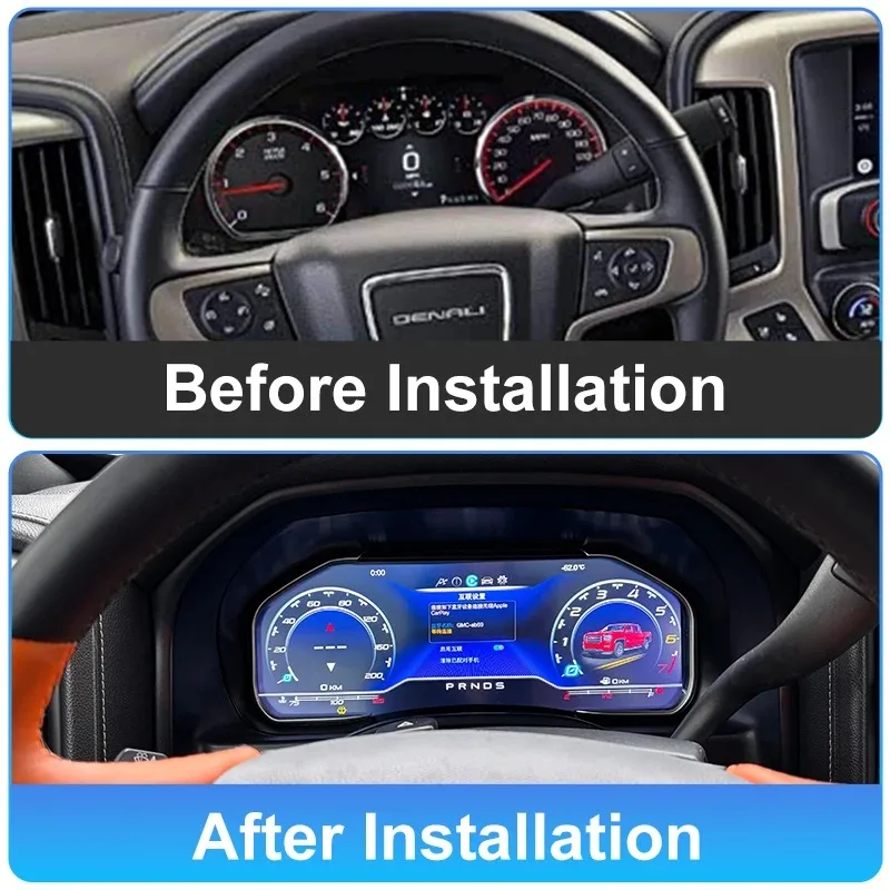 

12.3Inch Digital Panel For Chevrolet Silverado 2013-2019/GMC-SIERRA 2014-2020 LCD Speedometer Virtual Instrument Cluster Cockpit