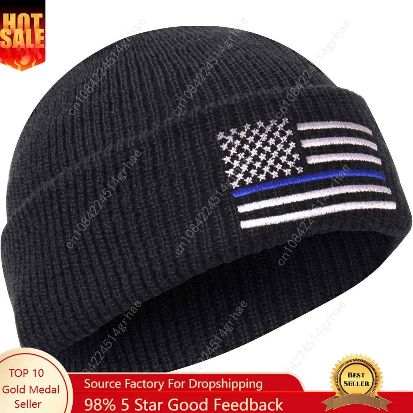 

Rothco Thin Blue Line Deluxe Embroidered Watch Cap