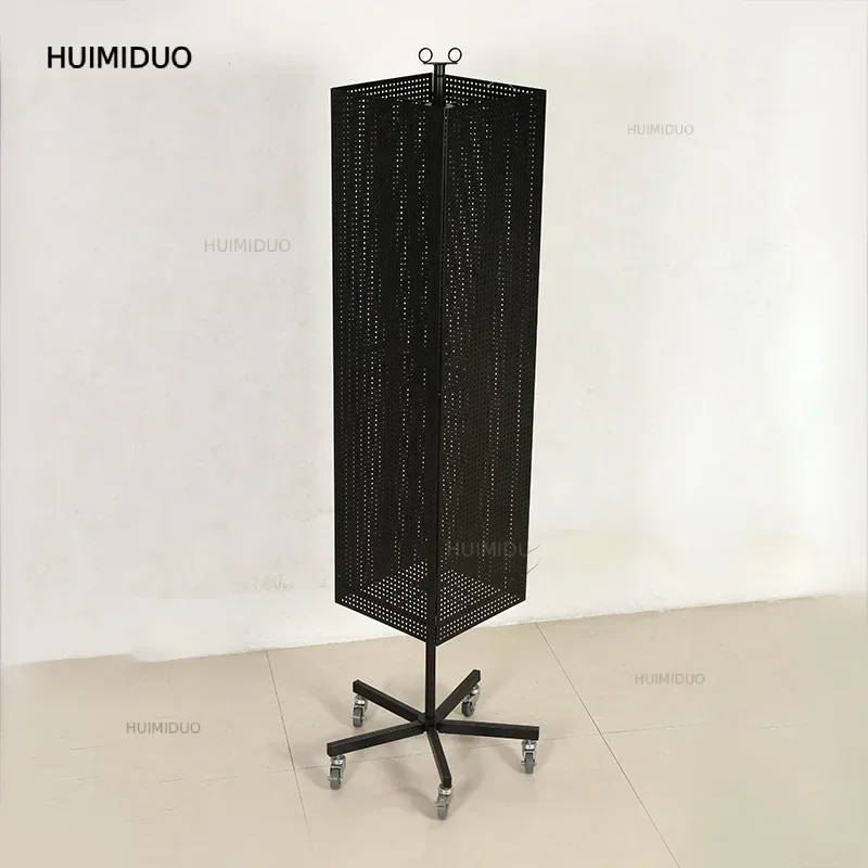 Custom Store Triangle Spinner Rack Tool Phone Accessories Jewelry Postcard Sticker Stationery Metal Rotating Display Stand