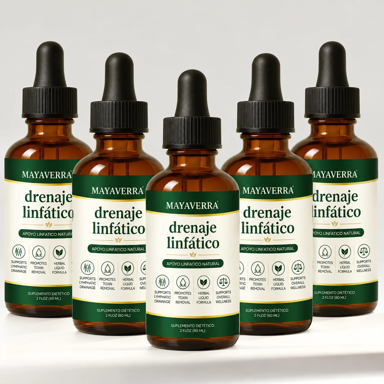 1-10Box Lymphatic Drainage Drops 60ml, Natural Herbal Extracts Fast Absorption Dietary Supplement Relief Swelling Daily Care