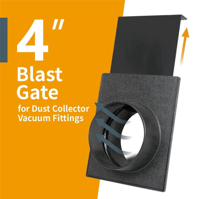 A88Z Dust Collection Fittings Blast Gate For Dust Collector Dust Collector System Gate Connect