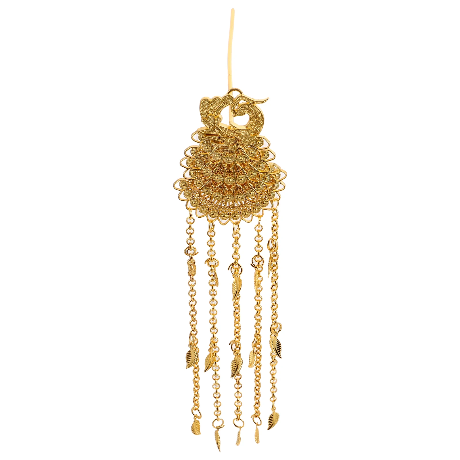 

Retro Metal Sticks Pins Dangle Tassel Pendant Chinese Asian Hair Chopsticks Bun Fork Holders Vintage Style Decorative