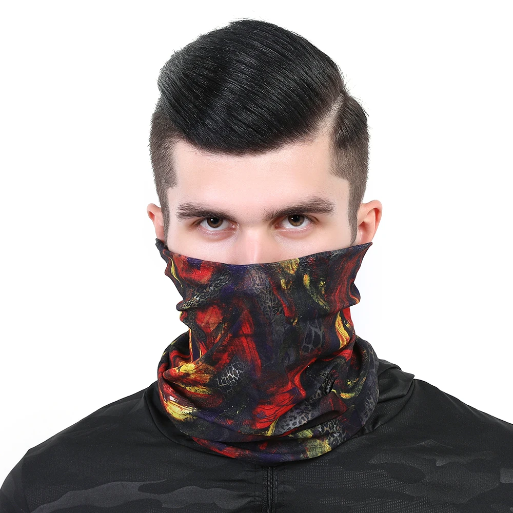 2024 Scary Skull Sport Bandana For Women Men Cycling Headband Face Mask Men\'s Balaclava Bicycle Neck Scarf Halloween Kerchief