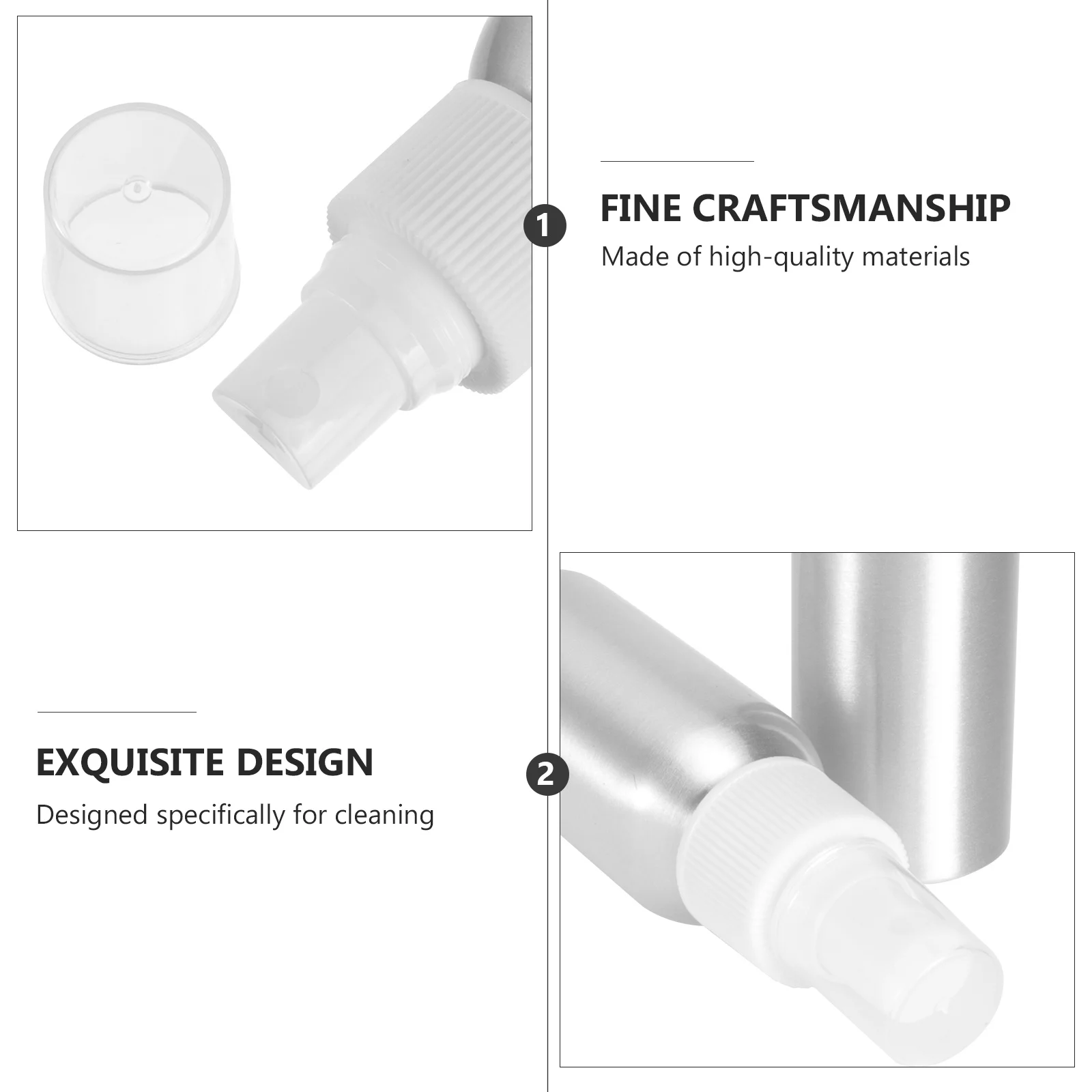 

5Pcs 50Ml Aluminum Spray Bottle Compact Reusable Empty Travel Container Portable Fine Mist Sprayer for Perfume Lotion on-The-Go