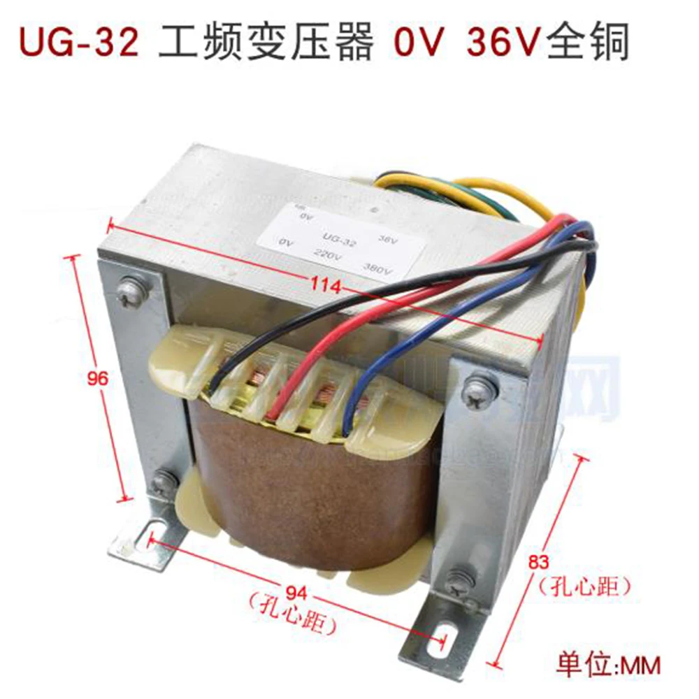 

Welding Machine Power Frequency Transformer UG-32 All Copper Output 0V 36V Input 0V 220V 380V Transformer