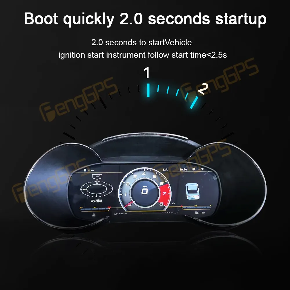 12,3-calowy cyfrowy wyświetlacz licznika do Audi A3 2014-2020 Wirtualny kokpit Prędkościomierz Samochodowy panel przyrządów Akcesoria samochodowe