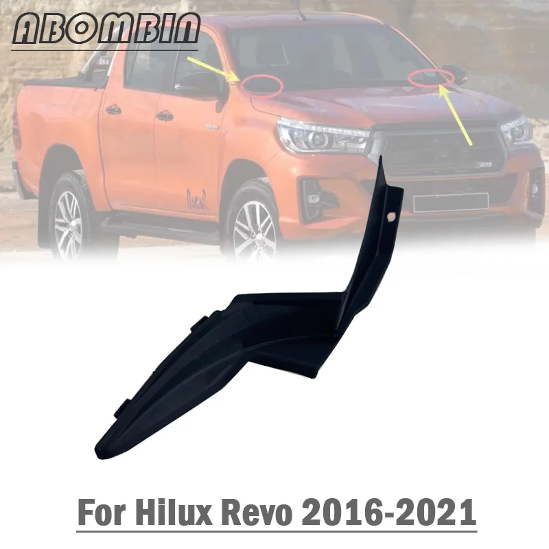 

Front Windshield Wrap Corner Trim Windshield Wiper Side Trim Cover For Hilux Revo 2016-2021