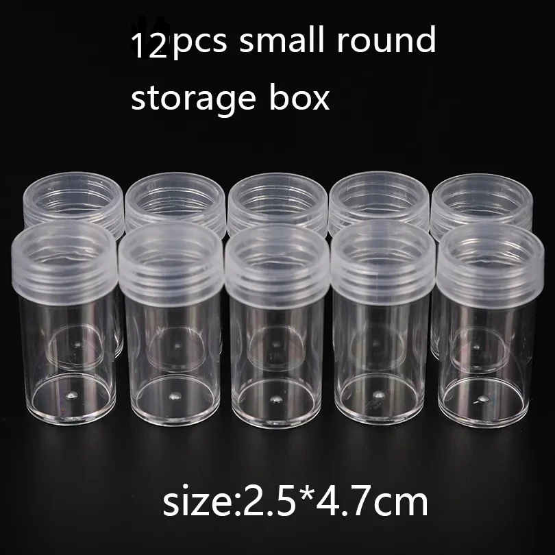 12/24/30/40/60 Bottles Diamond Painting Accessories Container Bottles Diamond Painting Tools Crystal Bead Storage jar Wholesale