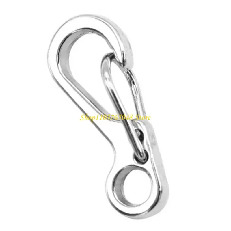 R53E 10Pcs Aluminum Alloys Small Carabiner Clip Spring Keyring Hook for Camping Traveling Hiking Keychains Enduring