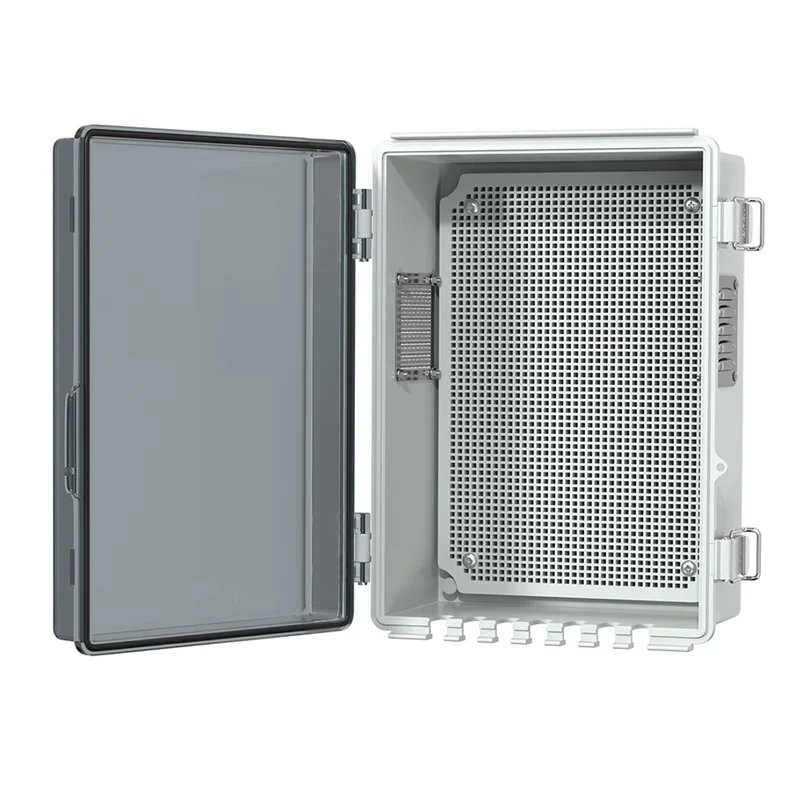 P4-Outdoor Plastic Waterproof Distribution Box With U-Shaped Hole Outdoor Hinge Power Box Outdoor Waterproof Junction Box