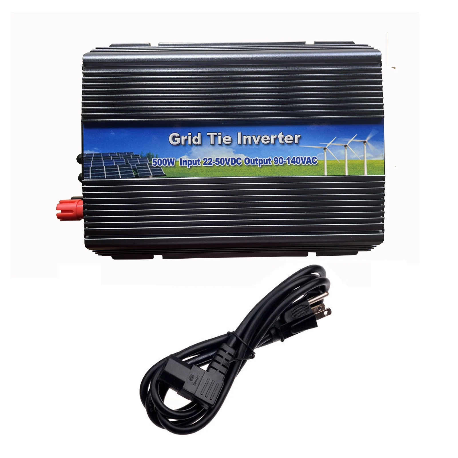 

TINGEN 500W Grid Tie Inverter DC Input 22V-50V Output 90V-140V Source Power Solar Panel and Battery(GTI500-H)